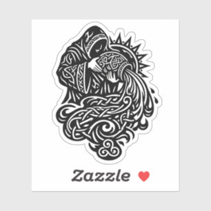 Wassermann - Wassermann - keltische Knotwork-Zodia Aufkleber