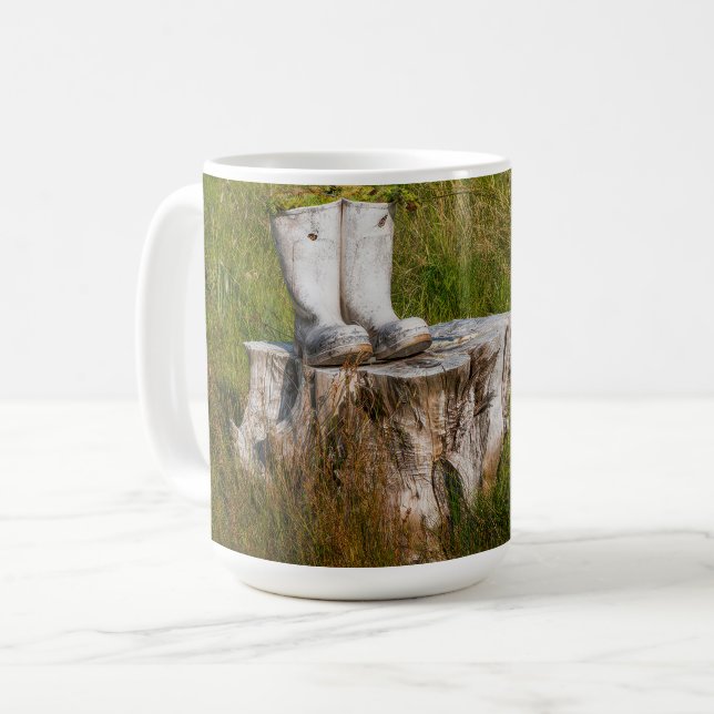Wassermannstiefel 11 oz oder 15 oz Tasse (Vorderseite Links)