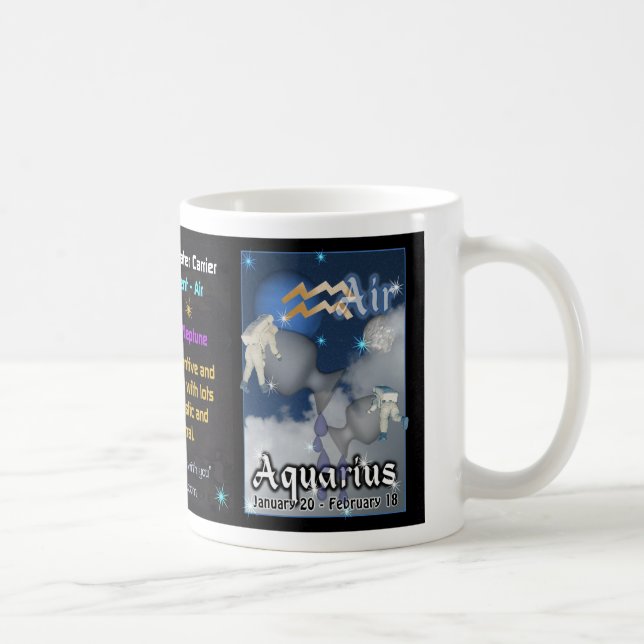 Wassermanntierkreis Schale Kaffeetasse (Rechts)
