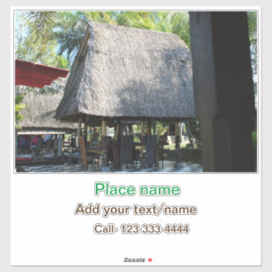 Wassermeer Strand Foto geben Namen Text Platz Somm Aufkleber