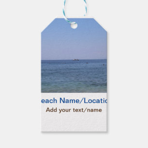 Wassermeer Strand Foto geben Namen Text Platz Somm Geschenkanhänger