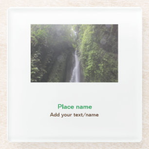 Wassermeer Strand Foto geben Namen Text Platz Somm Glasuntersetzer