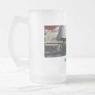 Wassermeer Strand Foto geben Namen Text Platz Somm Mattglas Bierglas