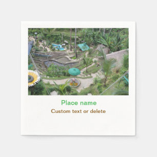 Wassermeer Strand Foto geben Namen Text Platz Somm Serviette