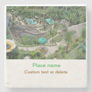 Wassermeer Strand Foto geben Namen Text Platz Somm Steinuntersetzer