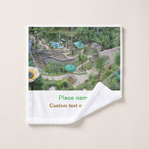 Wassermeer Strand Foto geben Namen Text Platz Somm Waschlappen