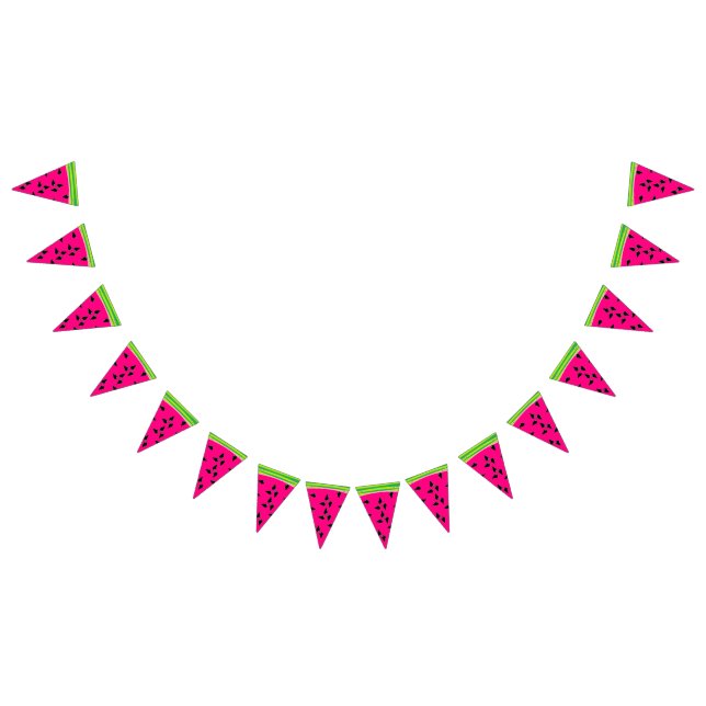 Wassermelon Banner Rosa Grünes Party Dekor (Alle)