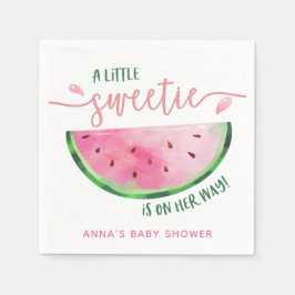 Wassermelon Ein kleines Süße ist unterwegs Serviette