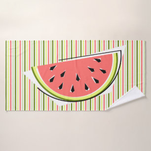 Wassermelon Slice Streifen dünn Badehandtuch