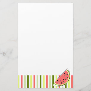 Wassermelon Slice Stripe Thin Schreibpapier Briefpapier