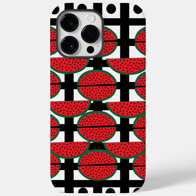 Wassermelon Summer Fruit Geometric Muster Case-Mate iPhone 14 Pro Max Hülle (Rückseite)