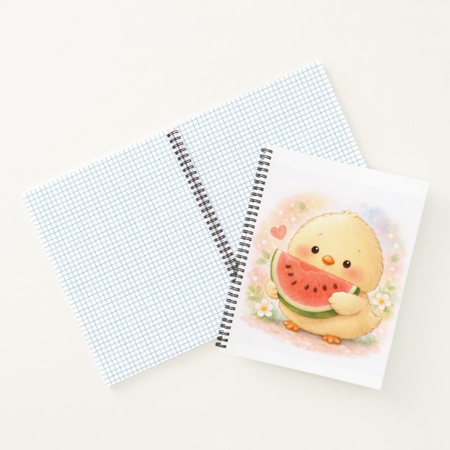 Wassermelone Alma Küken Notizbuch (Innenseite)