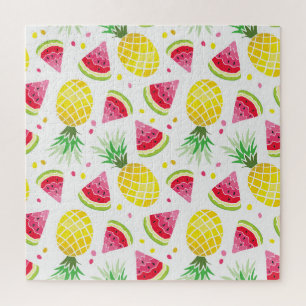 Wassermelone Ananas Sommer Nahtlose Printwerbung