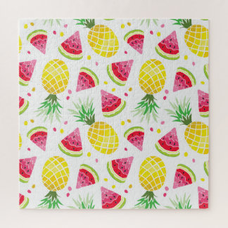 Wassermelone Ananas Sommer Nahtlose Printwerbung