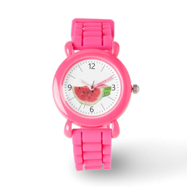 Wassermelone Armbanduhr (Vorderseite)