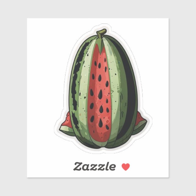 Wassermelone Aufkleber (Blatt)