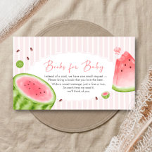 Wassermelone Baby Shower Bücher für Baby
