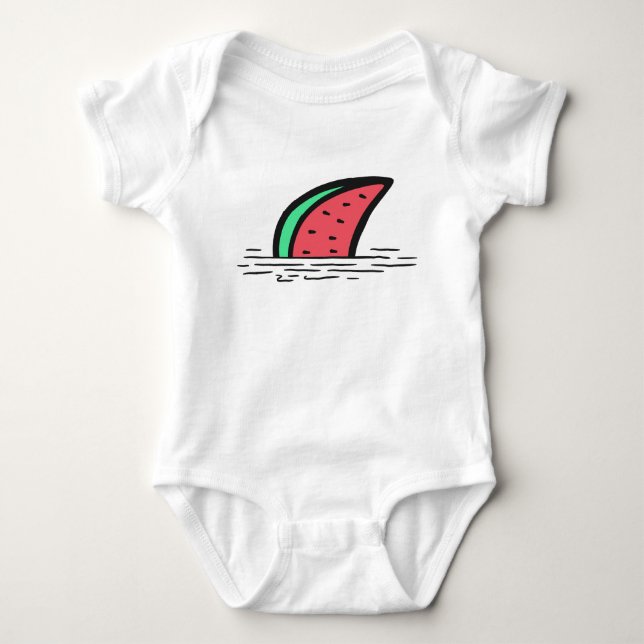 Wassermelone Baby Strampler (Vorderseite)
