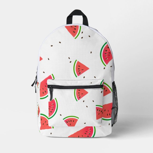Wassermelone Bedruckter Rucksack (Vorderseite)
