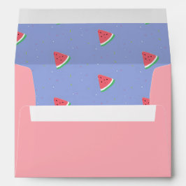 Wassermelone blaues Muster pink