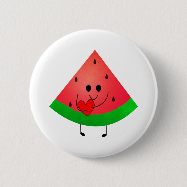 Wassermelone Button (Vorderseite)