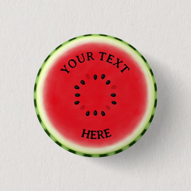 Wassermelone Custom Button (Vorderseite)