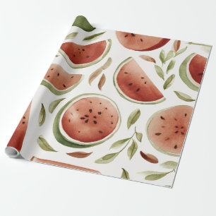 Wassermelone Cute Farbige Rosa Grün Geschenkpapier