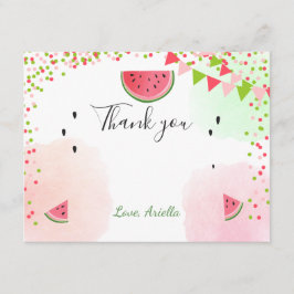 Wassermelone Danke, dass Sie die erste Karte in ei