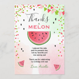 Wassermelone Danke, dass Sie die erste Karte in ei