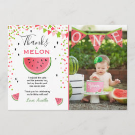 Wassermelone Danke, dass Sie die erste Karte in ei