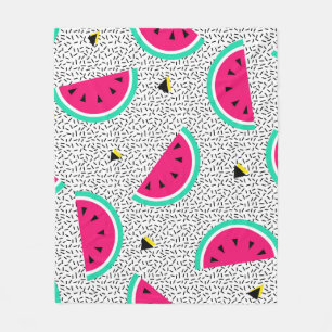 Wassermelone Dreiecke: Retro-Sommertextur. Fleecedecke