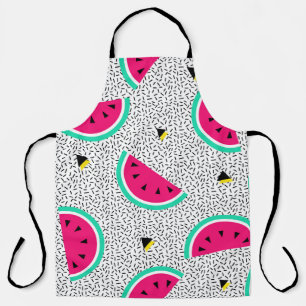 Wassermelone Dreiecke: Retro-Sommertextur. Schürze