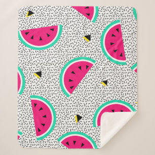 Wassermelone Dreiecke: Retro-Sommertextur. Sherpadecke