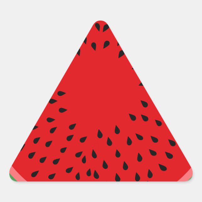 Wassermelone Dreieckiger Aufkleber (Vorderseite)