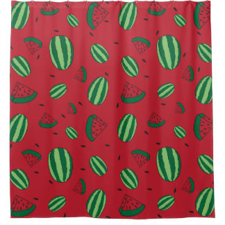 Wassermelone Duschvorhang