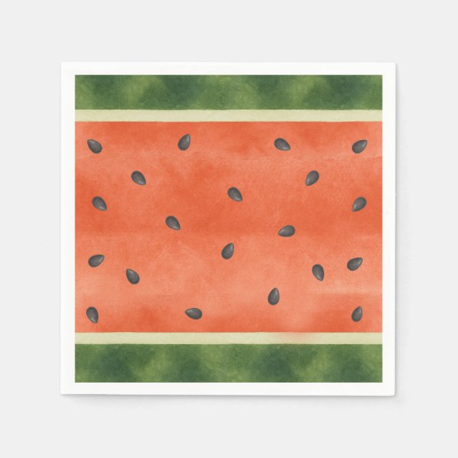 Wassermelone, egal wie Sie es Sommer-Party schneid Serviette (Vorderseite)
