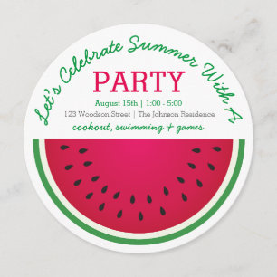 Wassermelone-Einladung Einladung