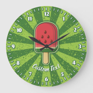 Wassermelone Eros Bendato Große Wanduhr