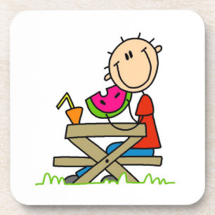 Wassermelone essen getränkeuntersetzer