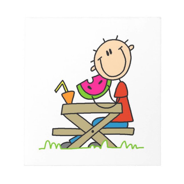 Wassermelone essen notizblock (Vorderseite)