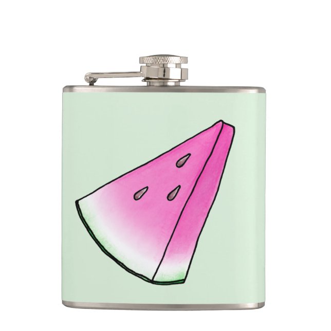 Wassermelone Flachmann (Vorderseite)