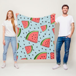 Wassermelone Fleecedecke