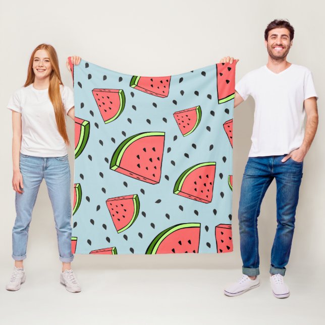 Wassermelone Fleecedecke (Beispiel)
