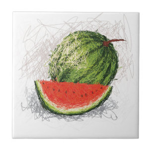 Wassermelone Fliese