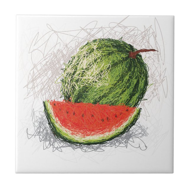 Wassermelone Fliese (Vorderseite)