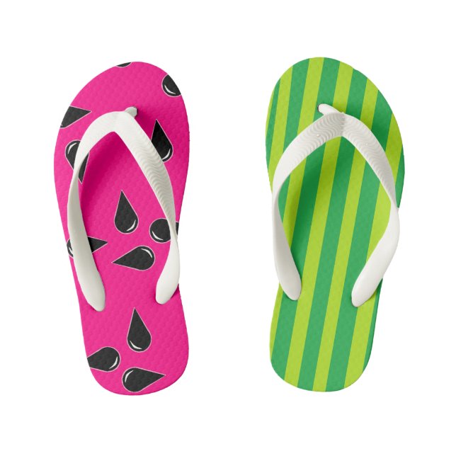 Wassermelone Flip Flops für Kinder  (Fußbett)