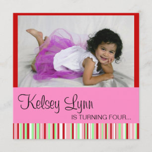 Wassermelone-Foto-rote rosa Einladung