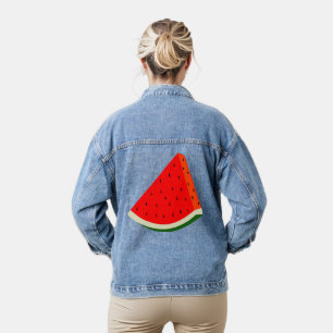 Wassermelone Fruchternte Scheibe Sommer Jeansjacke