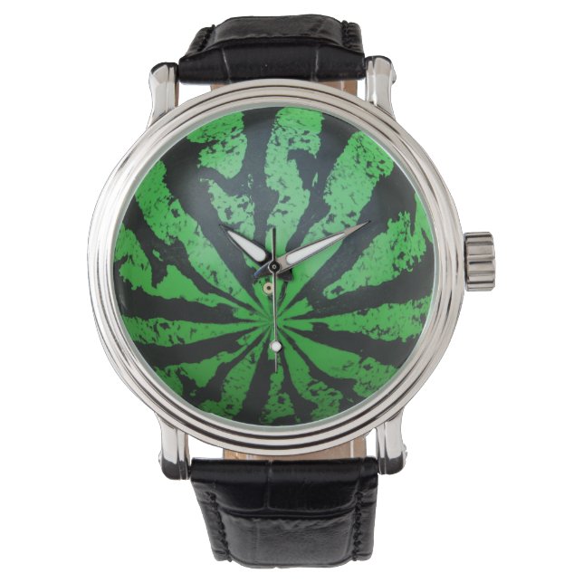 Wassermelone Fußball/Fußball Armbanduhr (Vorderseite)