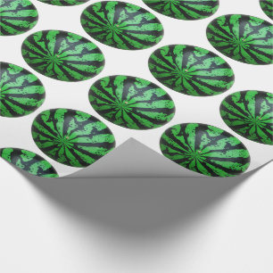 Wassermelone Fußball/Fußball Geschenkpapier